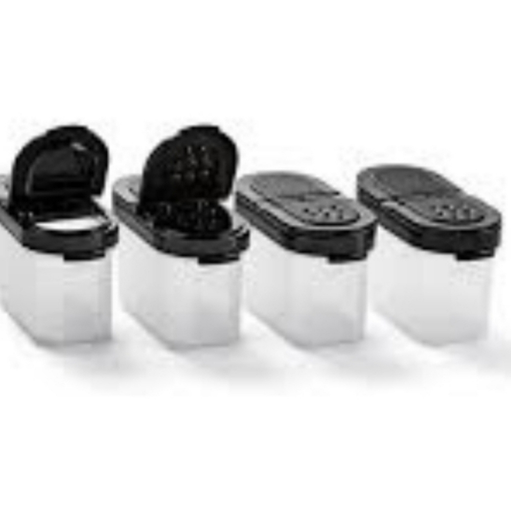Tupperware NEW small spice shaker set of 4
